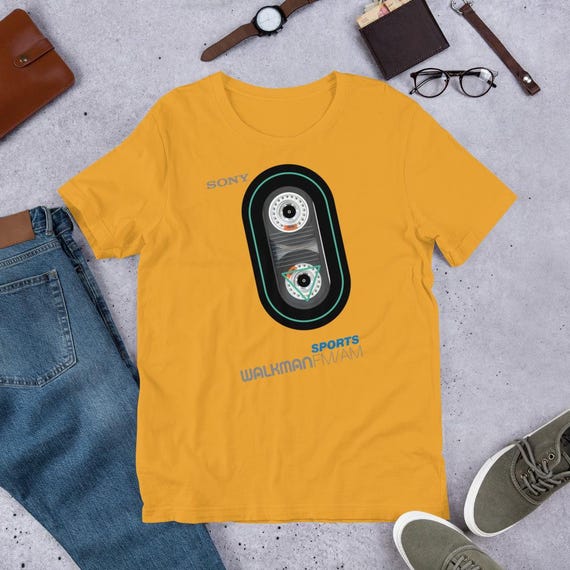 90s vintage SONY SPORTS WALKMAN Tシャツ XL Vintage Sony Sports Walkman Unisex T-shirt - Etsy
