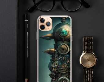 Steampunk Time Machine - Clear Case for iPhone®