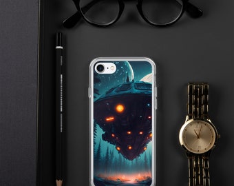 Spaceship in the Woods - Clear Case for iPhone®