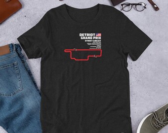 Detroit Grand Prix Tack Layout - Unisex t-shirt