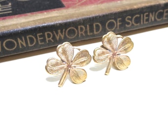 Raw Brass Clover Cuff Links - Four Leaf Clover Cufflinks - Wedding Cuff Links - Bridal Party - Shamrock - St. Patrick's Day St Patty's Day