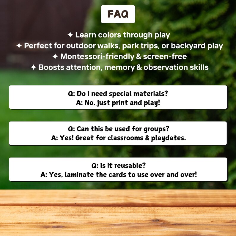 Color Scavenger Hunt Printable PDF | Kids Outdoor Activity Worksheet ...