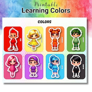 Color Sorting Game: Montessori Matching Activity (Digital Download)