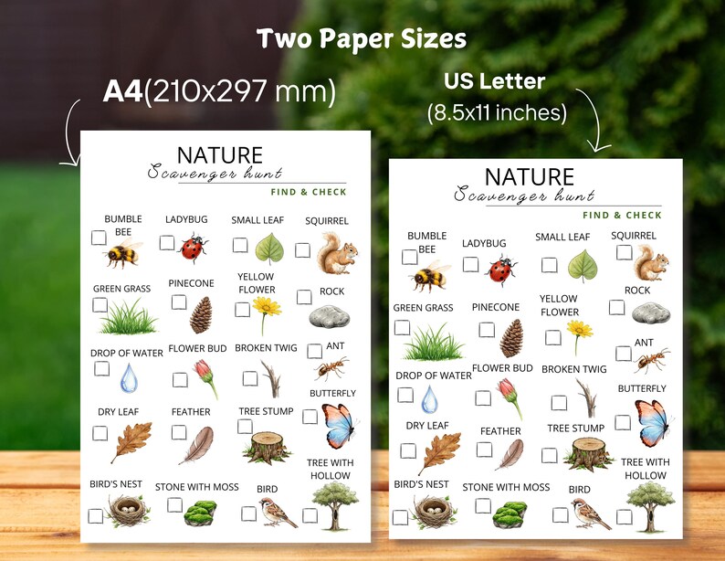 Nature Scavenger Hunt for Kids | Outdoor Activity Printable | Camping ...