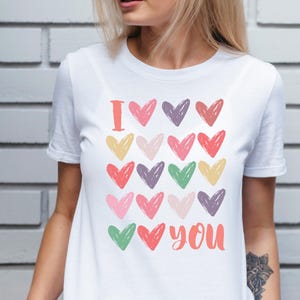 Te amo PNG, Día de San Valentín Png, Corazón de San Valentín Png, Camisa de San Valentín Svg, Corazón Png, Amor Svg, Retro San Valentín Png, Groovy San Valentín Png