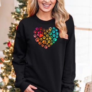 Colorful Paws Png, Sublimation Design, Heart Png, Dog Mama Png, Dog Lover Png, T-Shirt Design, Sweatshirt Png, Digital Download Png, PDF