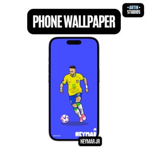 Neymar Jr Phone Wallpaper | HD Football Wallpaper | Soccer Art | Mobile Background | Football Aesthetic | iPhone & Android