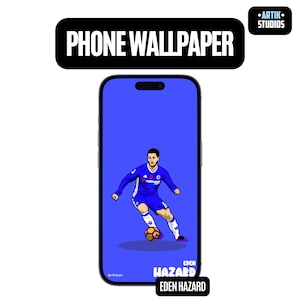 Eden Hazard Phone Wallpaper | HD Football Wallpaper | Soccer Art | Mobile Background | Football Aesthetic | iPhone & Android