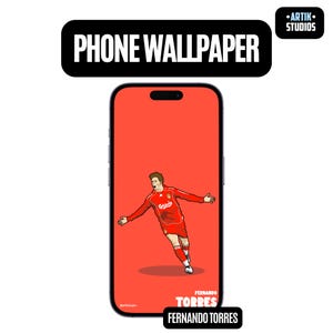 Fernando Torres Phone Wallpaper | HD Football Wallpaper | Soccer Art | Mobile Background | Football Aesthetic | iPhone & Android