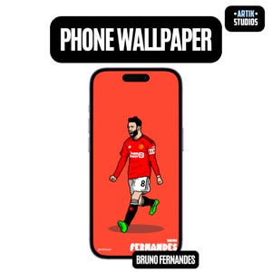 Bruno Fernandes Phone Wallpaper | HD Football Wallpaper | Soccer Art | Mobile Background | Football Aesthetic | iPhone & Android
