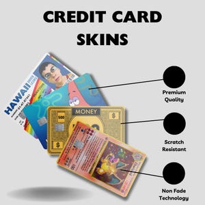 Diseño personalizado de tarjeta de débito/crédito/etiqueta adhesiva/chip pequeño/carátula para tarjeta de crédito