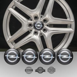Best Design 4 pcs of Silicone Stickers for Wheel Caps Rims Opel /// Self-adhesive Emblems for Center wheel caps//Best Whell Dekoration