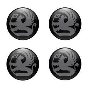 Best Design 4 pcs of Silicone Stickers for Wheel Caps Rims Vauxhall /// Self-adhesive Emblems for Center wheel caps