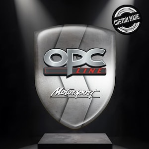 Domed Shield Emblem OPC Logo|| Self-adhesive Silicone Sticker|| Epoxy Resin Badge All Size