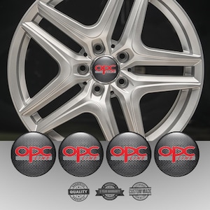 Best Design 4 pcs of Silicone Stickers for Wheel Caps Rims OPC /// Self-adhesive Emblems for Center wheel caps//Best Whell Dekoration