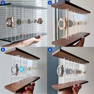 Handmade 3D Mechanical Watch Art Display, Layered Disassembled Timepiece, Floating Watch Parts Sculpture, Luxury Desk Decor, Gift for Him