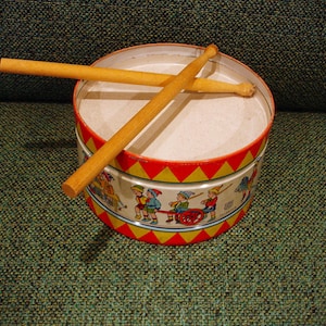 J Chein Toy Drum - Etsy