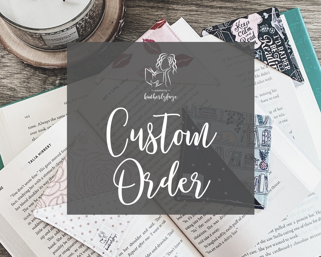 Order Bookmarks Custom Bookmark Order -- Contact Me Before Purchasing - Etsy