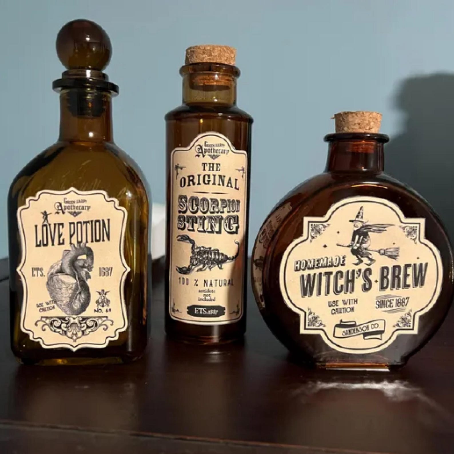 Witch Apothecary Labels - Potion Bottle Stickers, Halloween Decor 10 ...