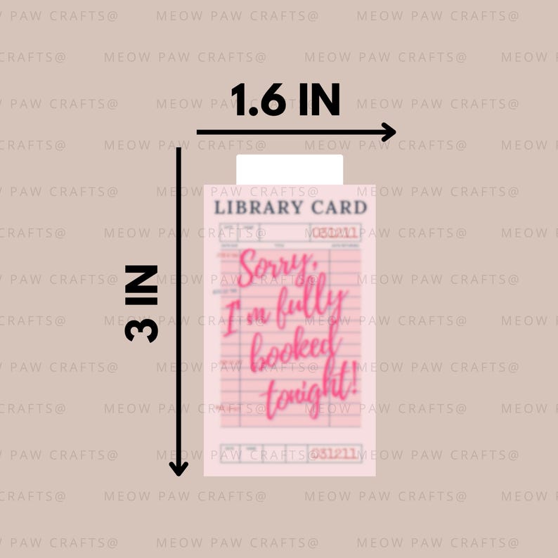 Library Card Magnetic Bookmarks, Funny Bookish Quote, Vintage Public Library, Holographic Pink Bookmark For Bookworm image 2