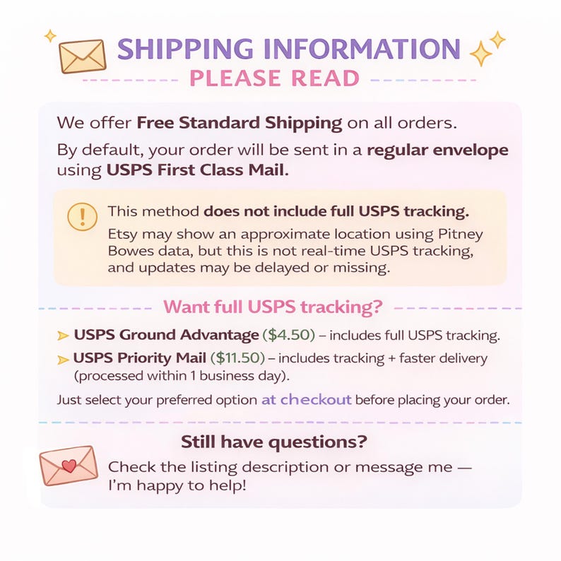 10/25/50 Cute Postage Stamp Stickers, Fake Stamps, Animals Flowers Food, 5 Cent Stickers, Water Resistant Random, Kawaii Sticker Pack image 7
