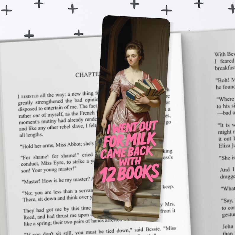 Funny Vintage Bookmarks, Sarcastic Quotes Bookmark Set, Reading Humor Bookish Gift, Vintage Painting Aesthetic Double-Sided Glossy Bookmarks