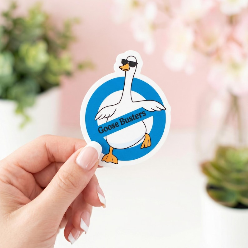Funny Goose Sticker Pack, 12 Silly Goose Meme Stickers for Laptop Water-Bottle Kindle, Best Friend Gift bild 2