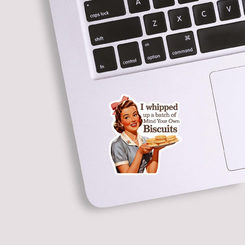 Sassy Housewife Stickers, Funny Retro 50's House Wife Vinyl Stickers, Sarcastic Woman Adult Humor Stickers for Laptop, Water Bottle, Kindle