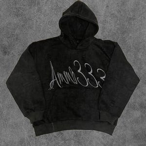 Streetwear Cozy Hoodie 100% cotton hoodie Black AMMO333 Hoodie