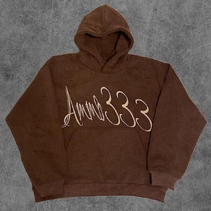 Streetwear Cozy Hoodie 100% cotton hoodie Brown AMMO333 Hoodie
