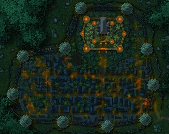 Custom DND Battle Map Commissions - Fantasy Battlemap Style