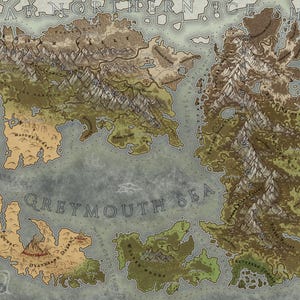 Aangepaste fantasiekaartcommissies - perkamentwereldstijl - D&D- en fantasykaarten voor schrijvers, DM's en NST-spelers!