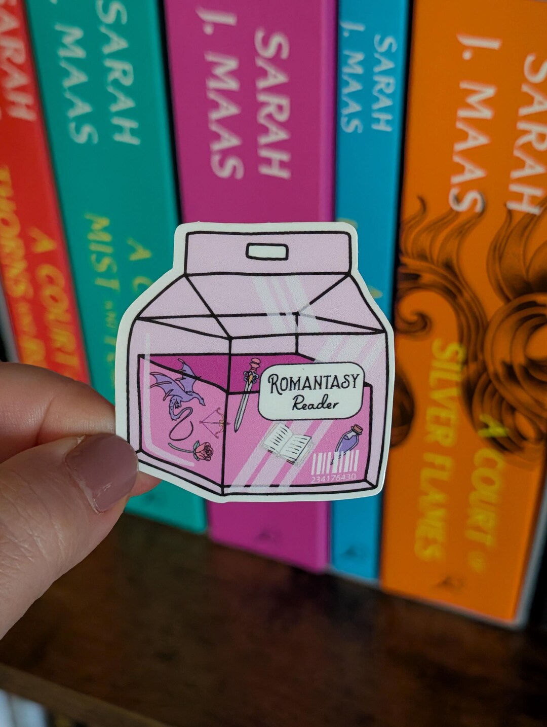 Romantasy Reader Sticker | Fantasy Romance Vinyl Decal | Dragon Booktok ...