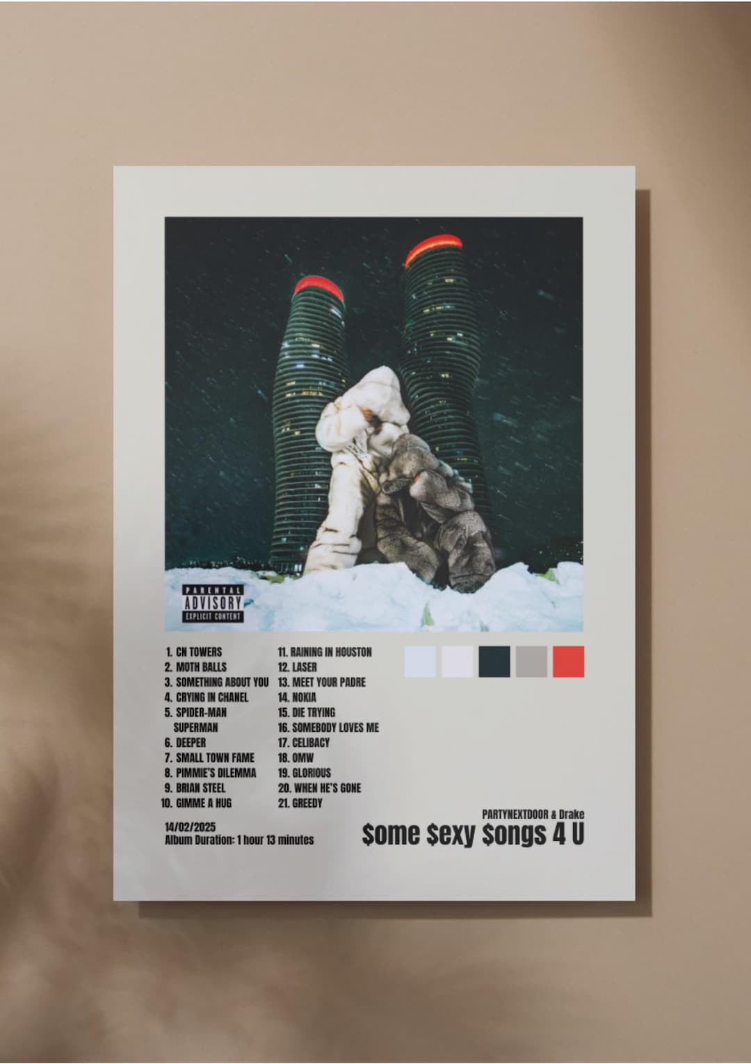 drake partynextdoor レコード　フォトブック付 Drake, PartyNextDoor's '$ome $exy $ongs 4 U' Breaks Apple Music Record