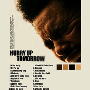 Cartaz do The Weeknd Hurry Up Tomorrow, cartaz do The Weeknd, cartaz de impressão-impressão