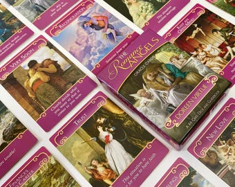 The Romance Angels Oracle Card Deck and Physical Guidebook by
