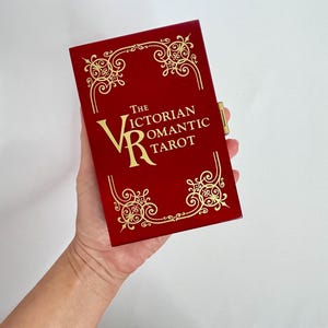 Victoriaanse romantische tarot 4e editie Baba Studios - OOP zeldzaam tarotdeck - koudgestempelde kaarten - indie voor verzamelaars - nieuw en verzegeld
