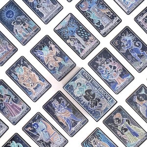 Tarot Trionfi della Luna | Édition de luxe bleu paradoxal | Scellé | Patrick Valence | Rare Deviant Moon Deck POO | Tarot épuisé