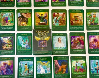 ドリーン・バーチュー著の希少な大天使ラファエルのヒーリングオラクル