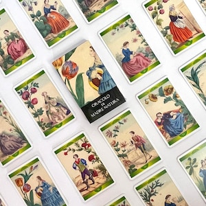Orakolo van Madre Natura | Lo Scarabeo Oracle-deck | Op de natuur geïnspireerde Italiaanse waarzeggerijkaarten | Zeldzame OOP Oracle | Botanisch kunstdeck