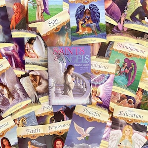 Cartes Oracle des Saints et des Anges | Doreen Vertu | Deck pré-aimé | Maison de foin | Orientation des anges | Rares cartes Oracle épuisées