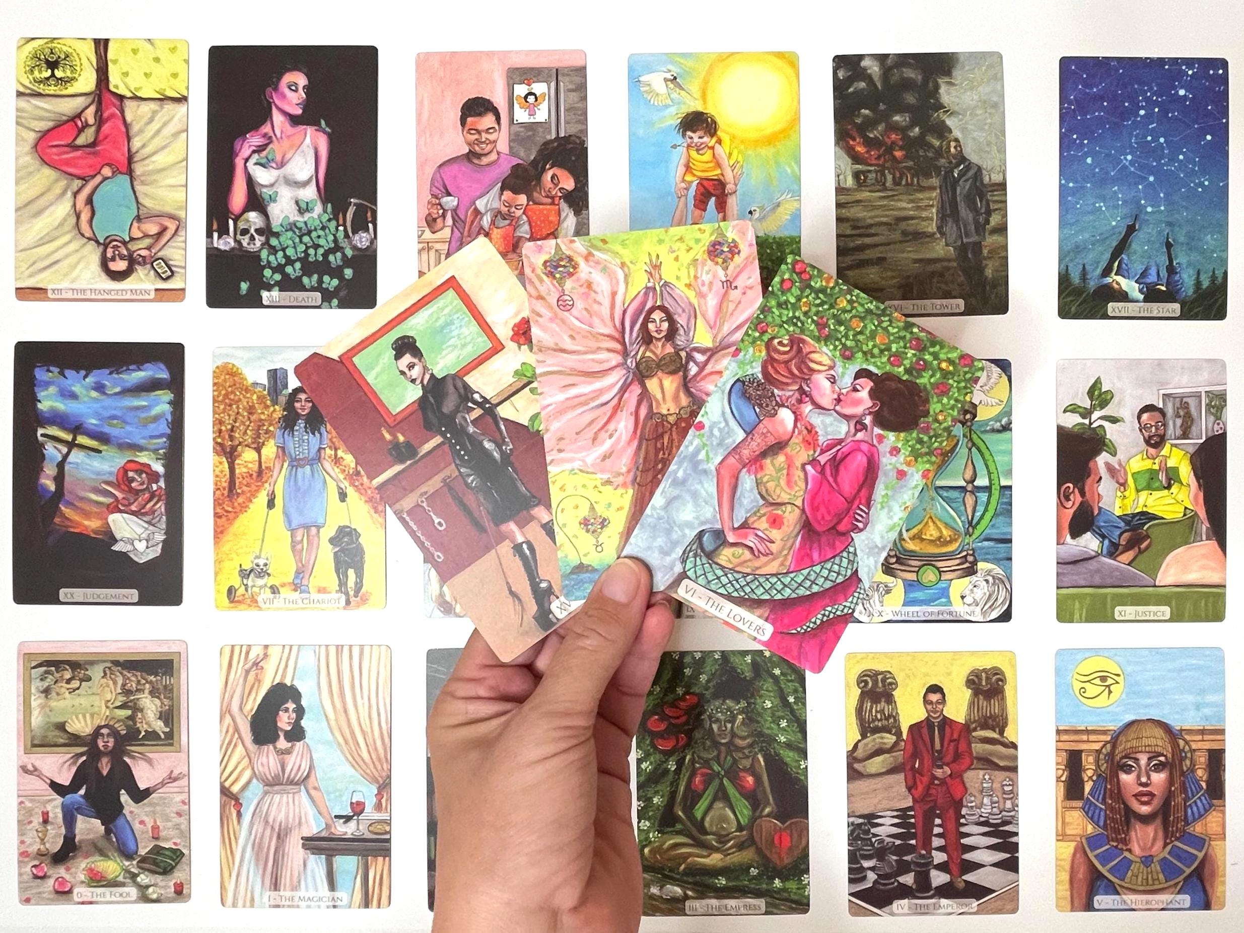 Modern Love Tarot Deck by Ethony: Indie Illustrated Cards - Etsy