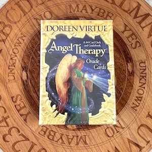 Angel Therapy Oracle Cards Doreen Virtue - Jeu de 44 cartes et guide - Nouveau scellé - Rare Tarot Hay House POO
