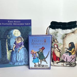Fantastische menagerie-tarot | Baba Studio Rare tarotdeck met reisgids en tas | Niet meer verkrijgbaar | Dierentarot | Tarotkaarten voor verzamelaars
