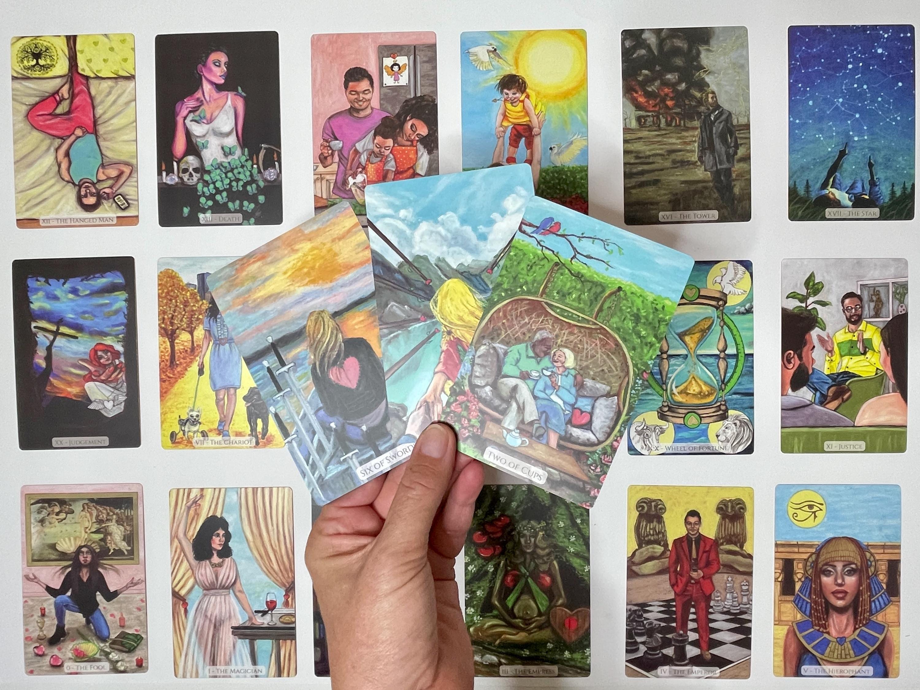 Modern Love Tarot Deck by Ethony: Indie Illustrated Cards - Etsy