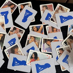 Cartes à jouer pin up girl intage des années 90 - Jeu de cartes rétro sexy - Jeu de cartes à collectionner