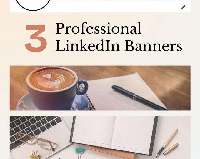 Professional Realistic Linkedin Banners | Desk Background Digital ...