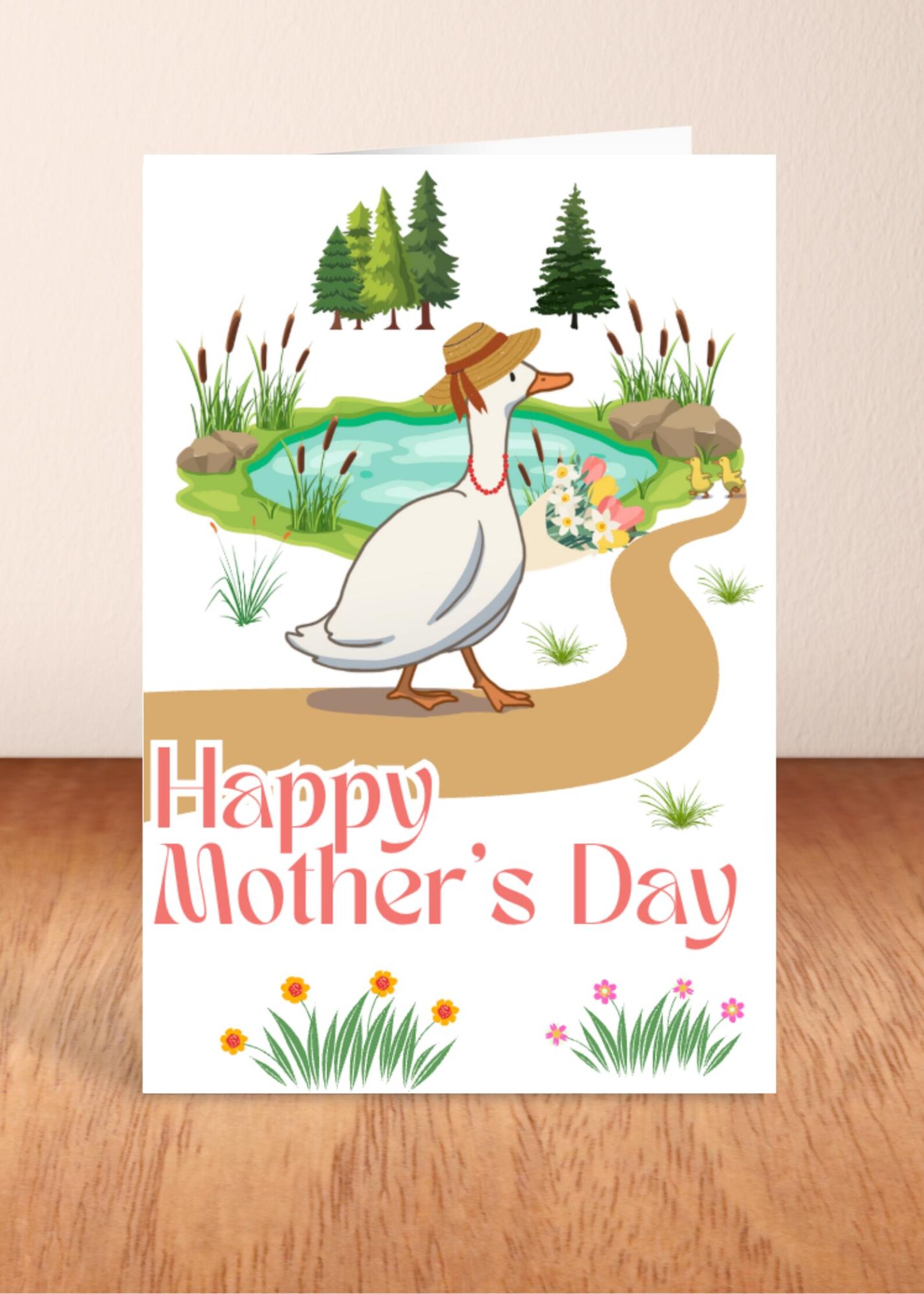 Funny and Cute Mother's Day - Ducks | Foldable, Printable Card ...