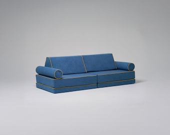 Sofa do zabawy BigBuddy Montessori - Corduroy - ręcznie wykonana, transformowalna, piankowa kanapa dla dzieci