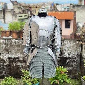 Women’s Fantasy Elf Queen Armor Suit | Medieval Steel Warrior Costume | LARP & Cosplay Battle Gear
